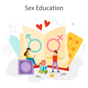 Sexual education concept