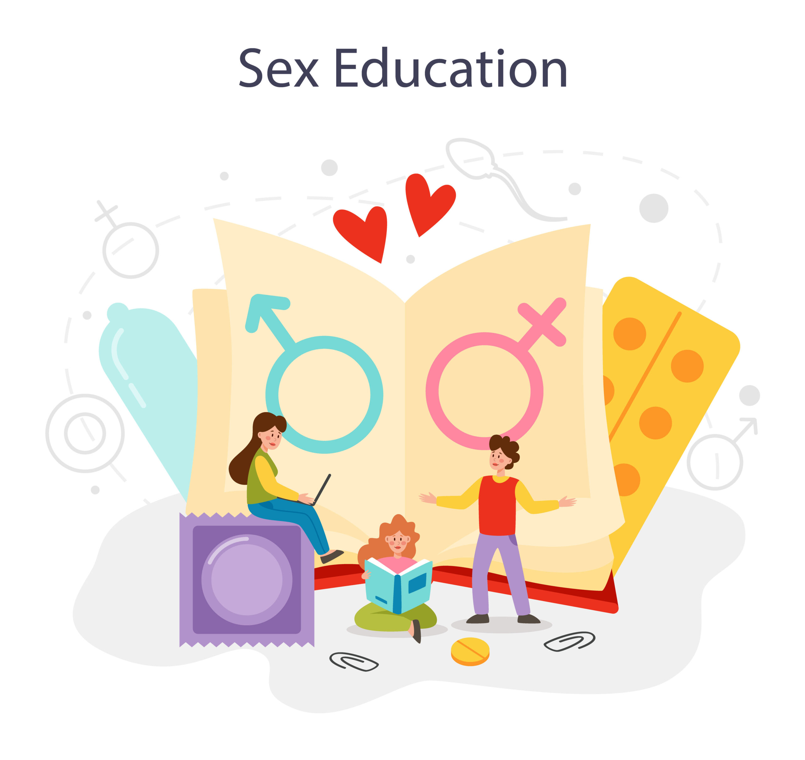 Sexual education concept